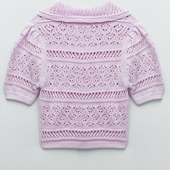 Zara Pink Knit top - Picture 4 of 5